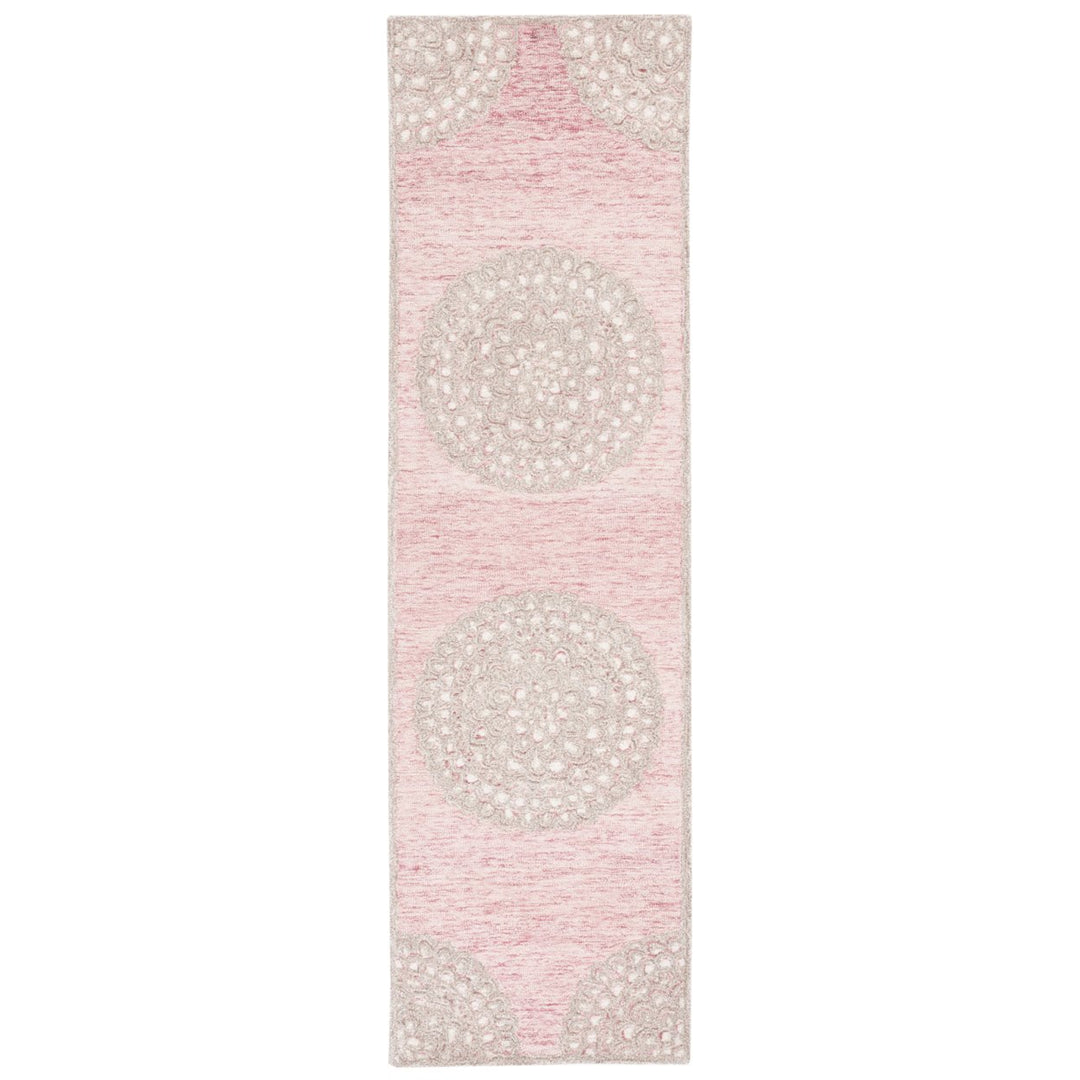 SAFAVIEH Metro MET901U Handmade Dark Pink / Ivory Rug Image 1