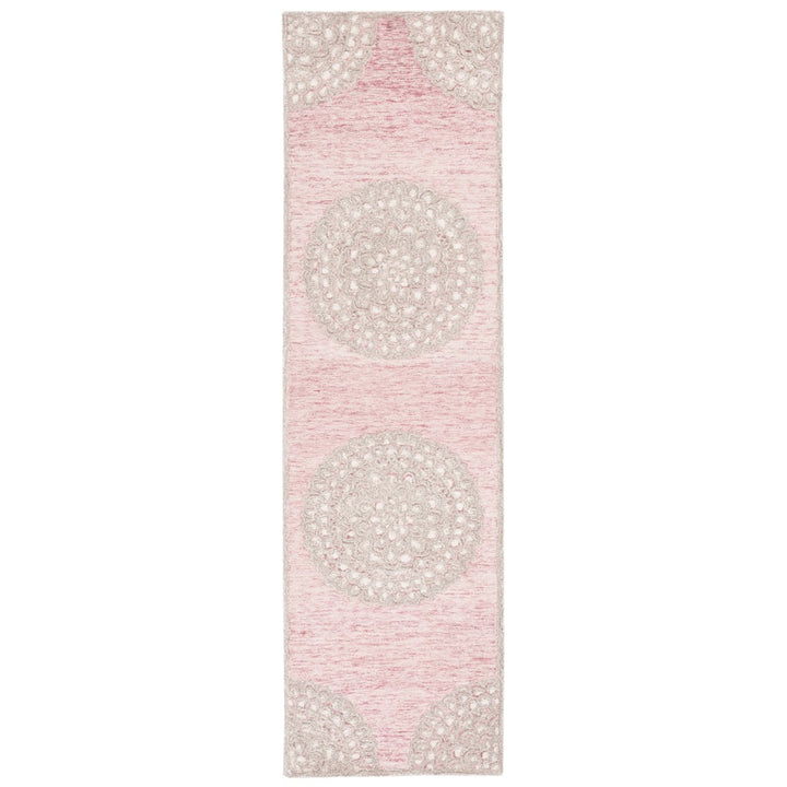 SAFAVIEH Metro MET901U Handmade Dark Pink / Ivory Rug Image 1