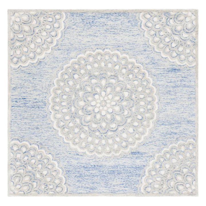 SAFAVIEH Metro MET901M Handmade Blue / Ivory Rug Image 1