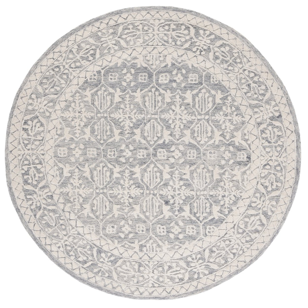 SAFAVIEH Metro MET903F Handmade Grey / Ivory Rug Image 1