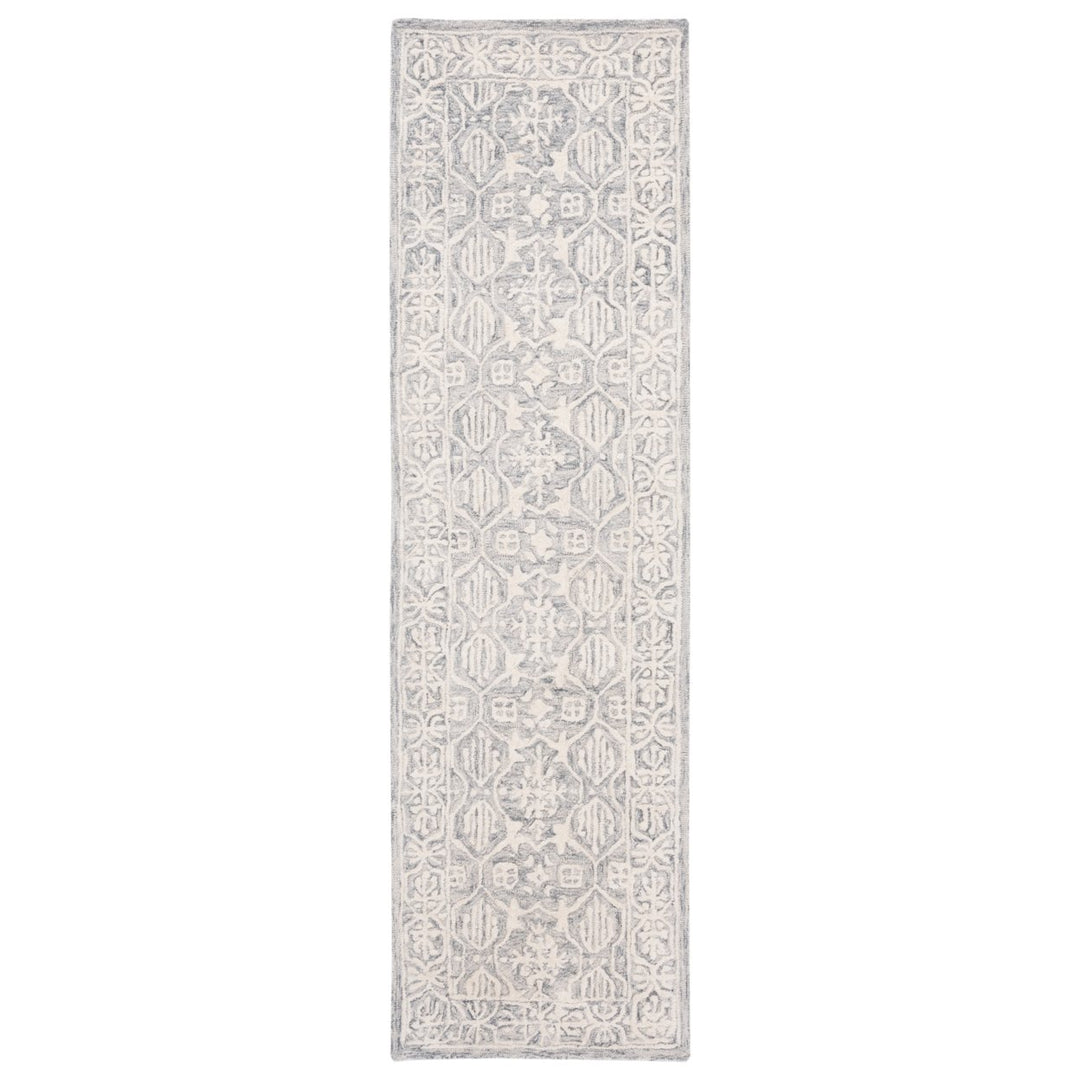 SAFAVIEH Metro MET903F Handmade Grey / Ivory Rug Image 1