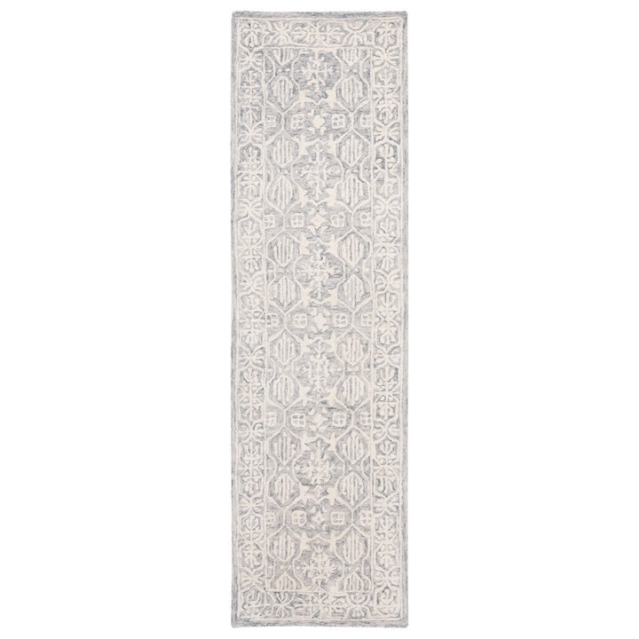 SAFAVIEH Metro MET903F Handmade Grey / Ivory Rug Image 1