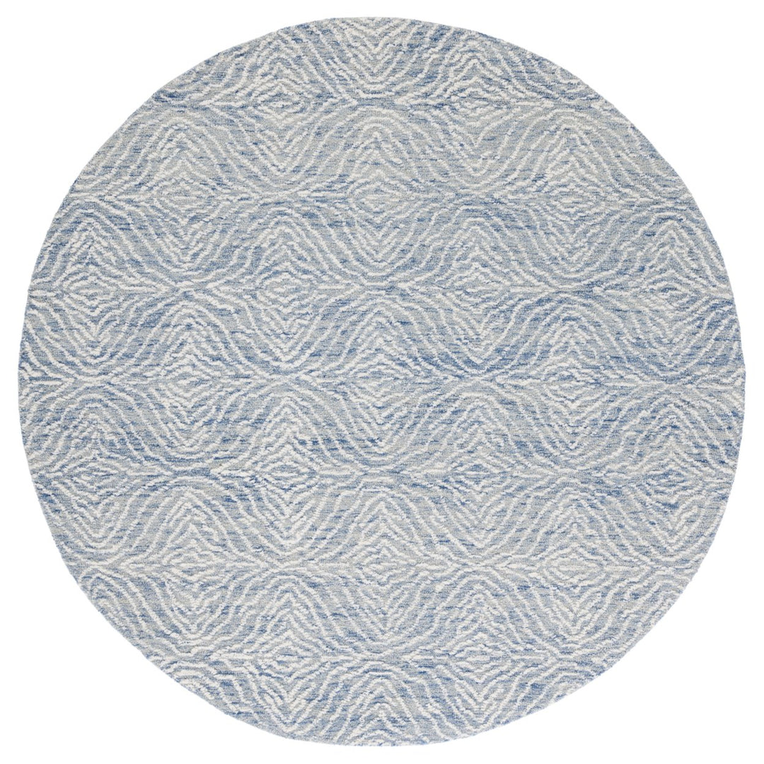 SAFAVIEH Metro MET904M Handmade Blue / Ivory Rug Image 1