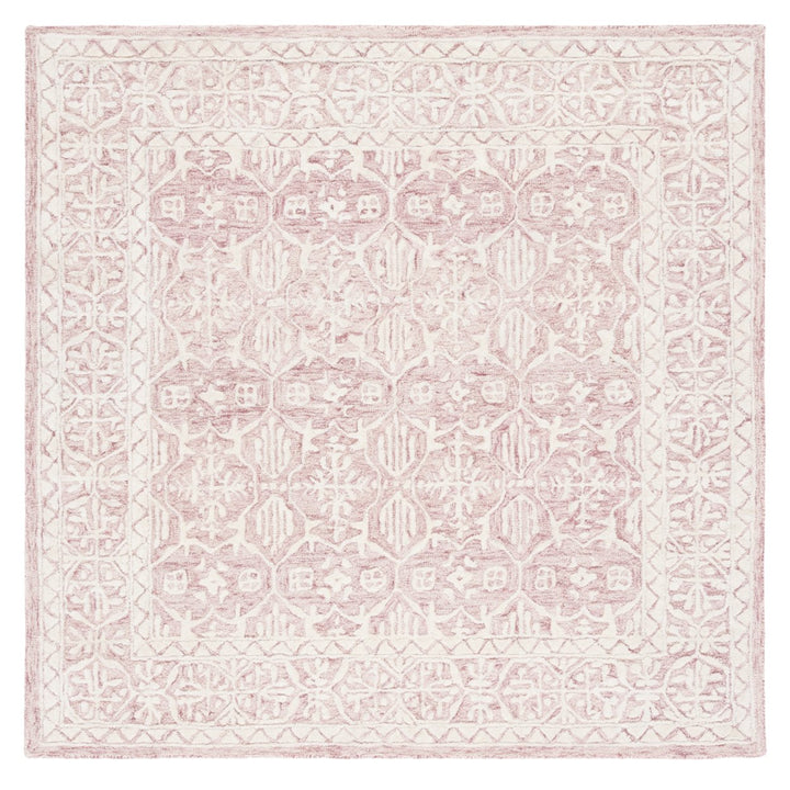 SAFAVIEH Metro MET903U Handmade Dark Pink / Ivory Rug Image 1