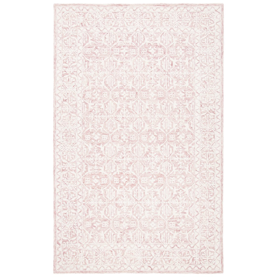 SAFAVIEH Metro MET903U Handmade Dark Pink / Ivory Rug Image 1