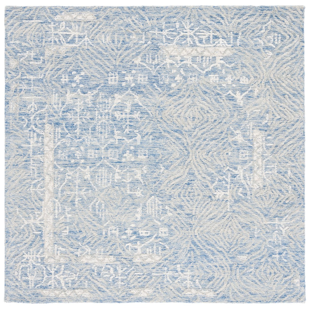 SAFAVIEH Metro MET905M Handmade Blue / Ivory Rug Image 1