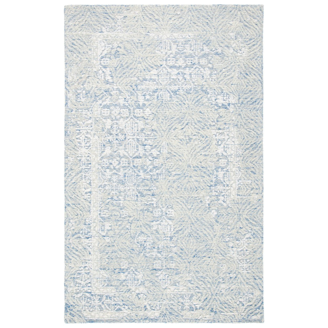 SAFAVIEH Metro MET905M Handmade Blue / Ivory Rug Image 1