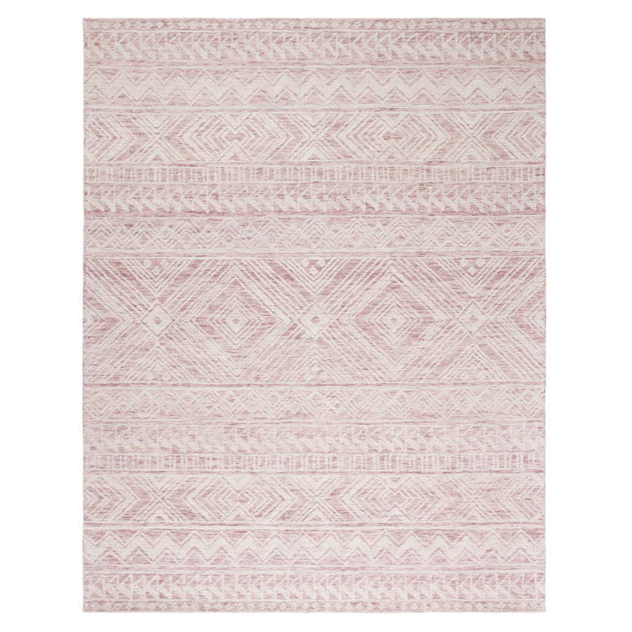 SAFAVIEH Metro MET906U Handmade Dark Pink / Ivory Rug Image 1