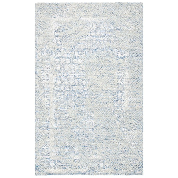 SAFAVIEH Metro MET905M Handmade Blue / Ivory Rug Image 1