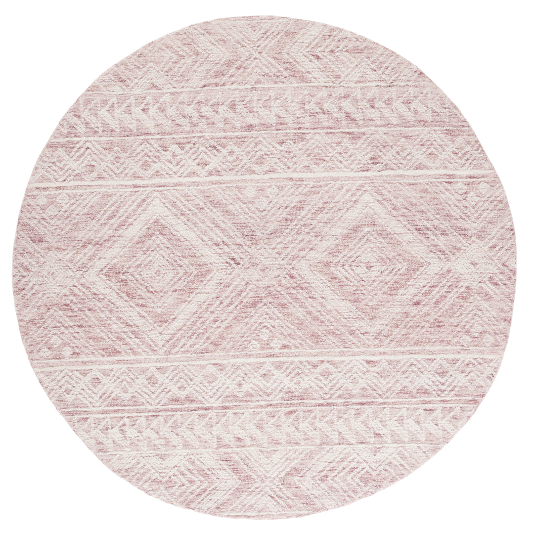 SAFAVIEH Metro MET906U Handmade Dark Pink / Ivory Rug Image 4