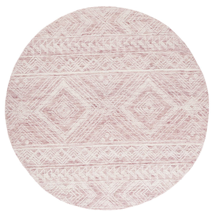 SAFAVIEH Metro MET906U Handmade Dark Pink / Ivory Rug Image 1