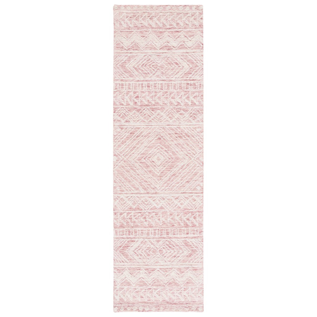 SAFAVIEH Metro MET906U Handmade Dark Pink / Ivory Rug Image 5