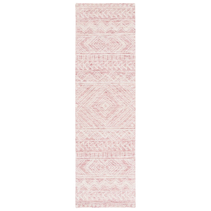 SAFAVIEH Metro MET906U Handmade Dark Pink / Ivory Rug Image 5