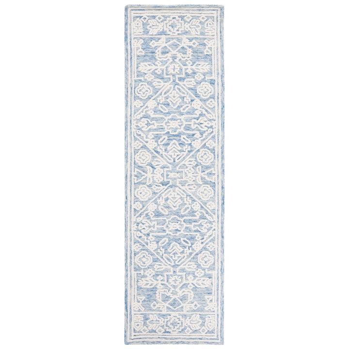 SAFAVIEH Metro MET907M Handmade Blue / Ivory Rug Image 1