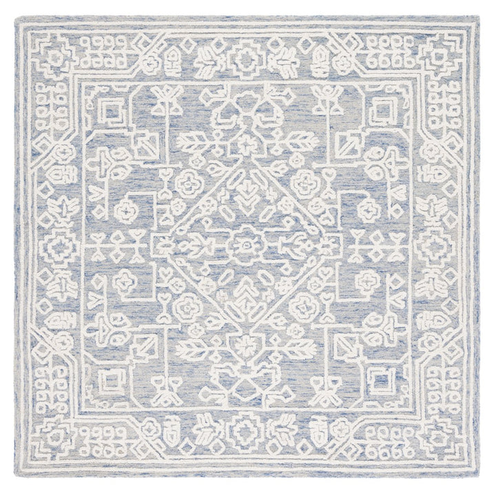 SAFAVIEH Metro MET907M Handmade Blue / Ivory Rug Image 1