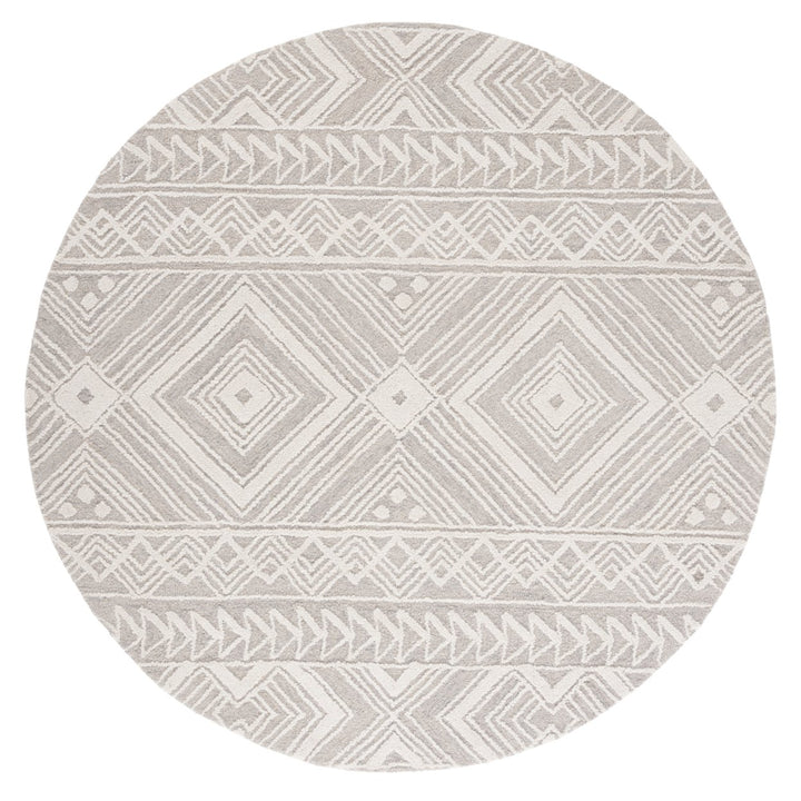 SAFAVIEH Metro MET908G Handmade Light Grey / Ivory Rug Image 1