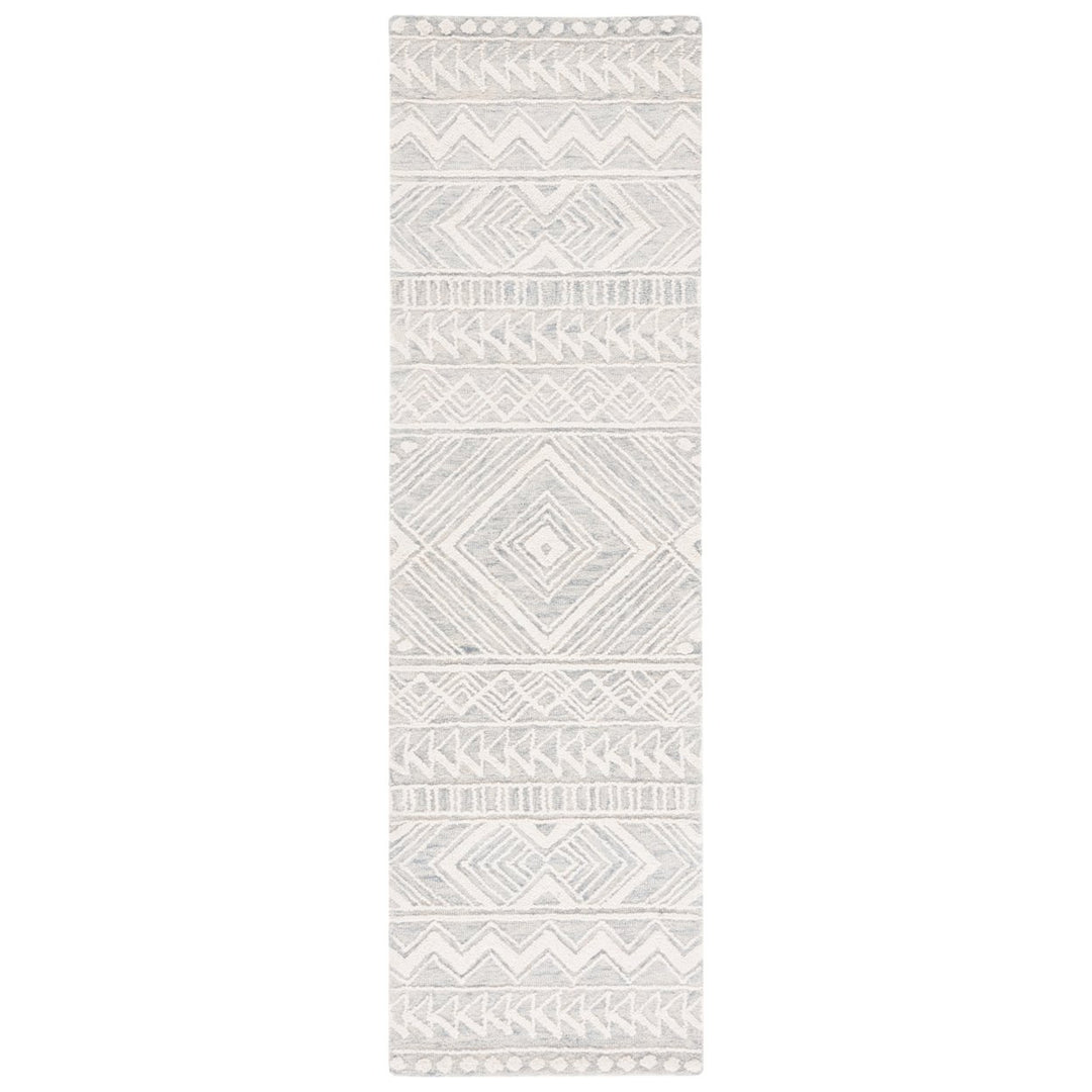 SAFAVIEH Metro MET908G Handmade Light Grey / Ivory Rug Image 1