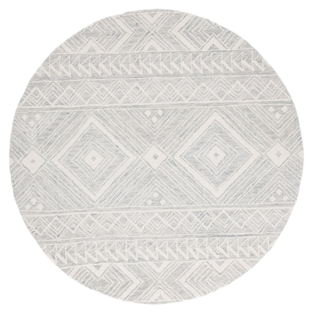 SAFAVIEH Metro MET908F Handmade Grey / Ivory Rug Image 1