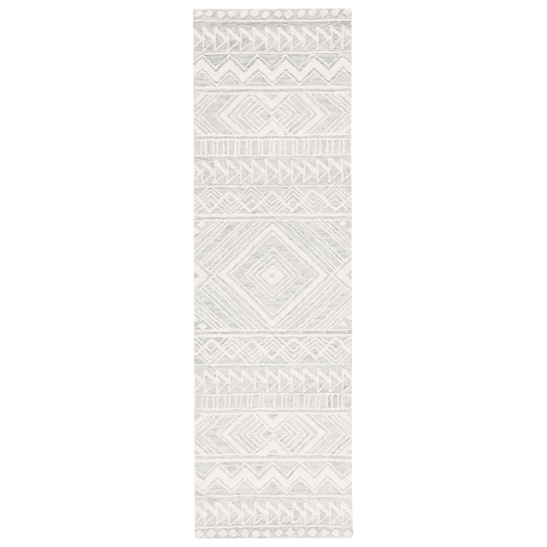 SAFAVIEH Metro MET908F Handmade Grey / Ivory Rug Image 1