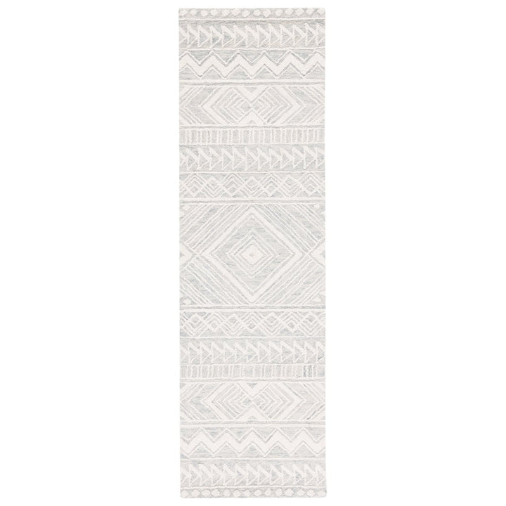 SAFAVIEH Metro MET908F Handmade Grey / Ivory Rug Image 1