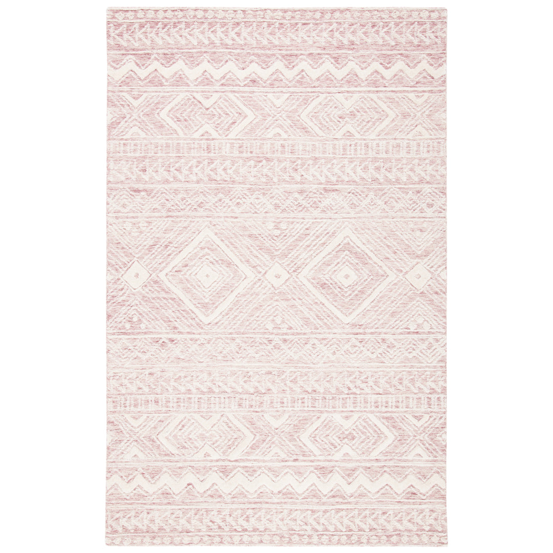 SAFAVIEH Metro MET906U Handmade Dark Pink / Ivory Rug Image 11