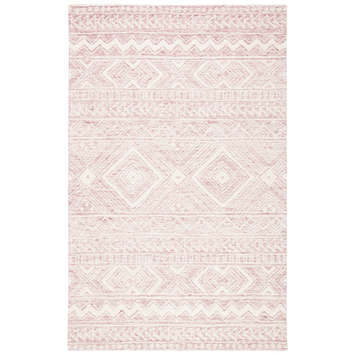 SAFAVIEH Metro MET906U Handmade Dark Pink / Ivory Rug Image 11