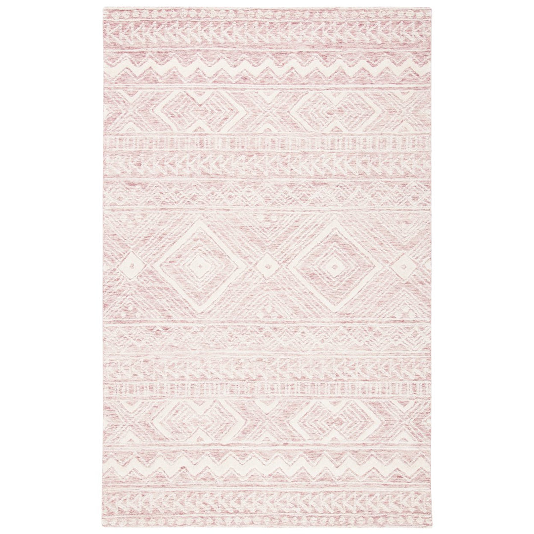 SAFAVIEH Metro MET906U Handmade Dark Pink / Ivory Rug Image 1