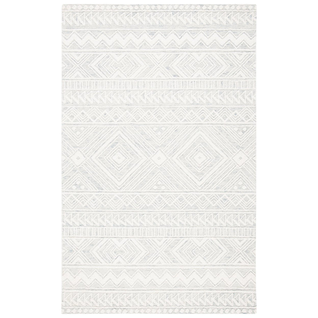 SAFAVIEH Metro MET908F Handmade Grey / Ivory Rug Image 1