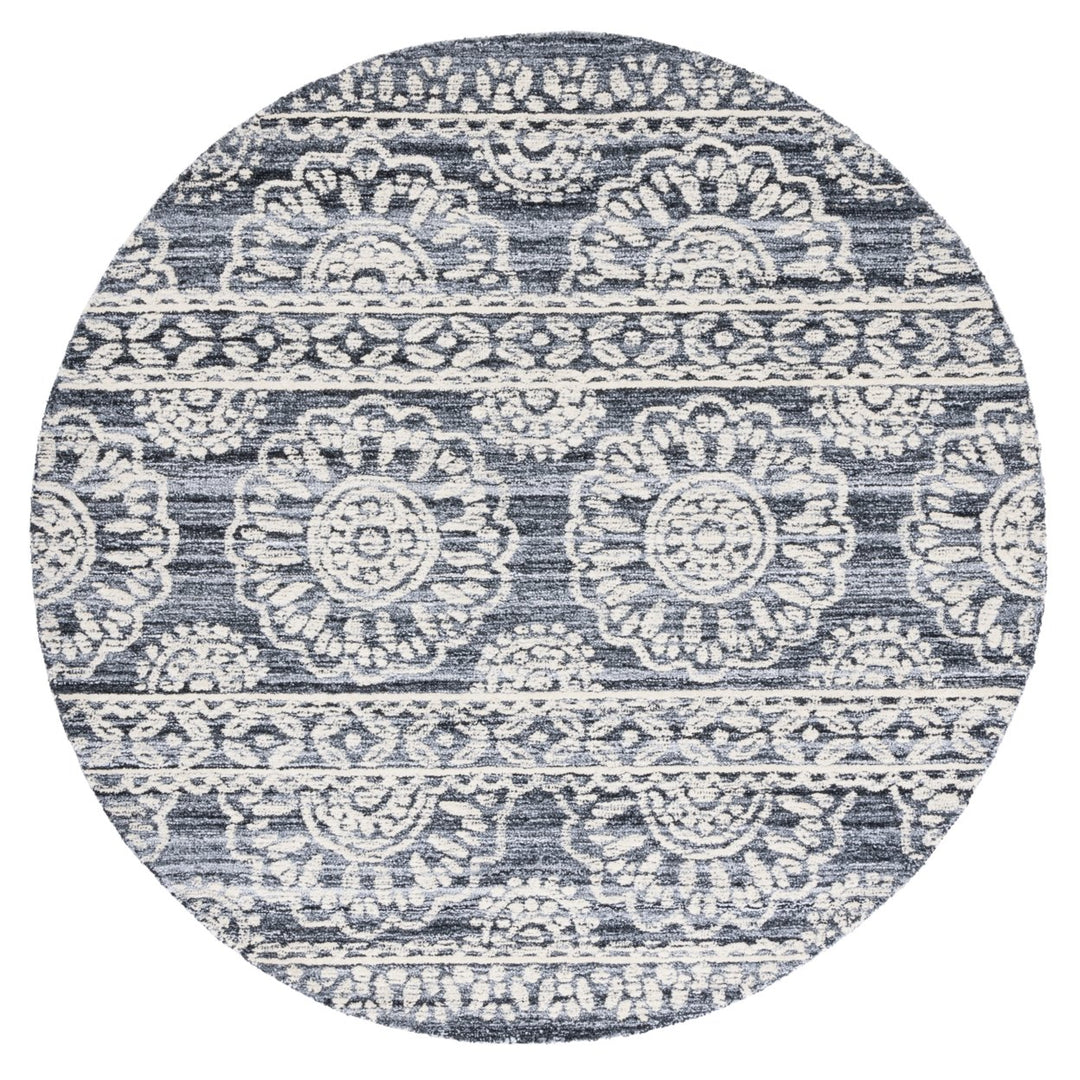 SAFAVIEH Metro MET910F Handmade Grey / Ivory Rug Image 1