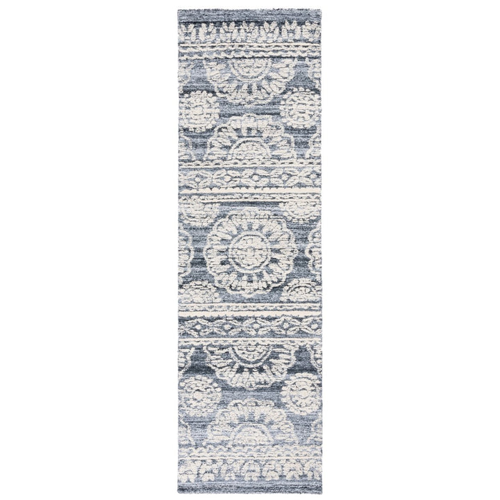 SAFAVIEH Metro MET910F Handmade Grey / Ivory Rug Image 1