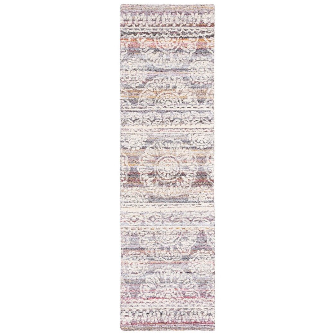 SAFAVIEH Metro Collection MET910Q Handmade Red/Ivory Rug Image 1