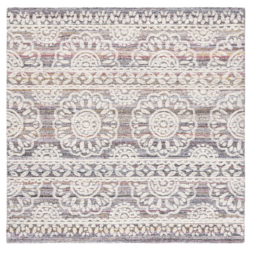 SAFAVIEH Metro Collection MET910Q Handmade Red/Ivory Rug Image 6