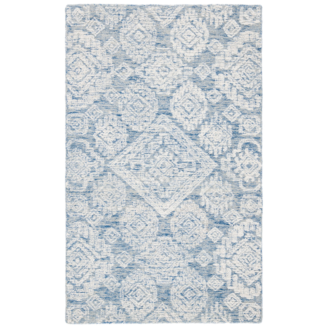 SAFAVIEH Metro MET987M Handmade Blue / Ivory Rug Image 3