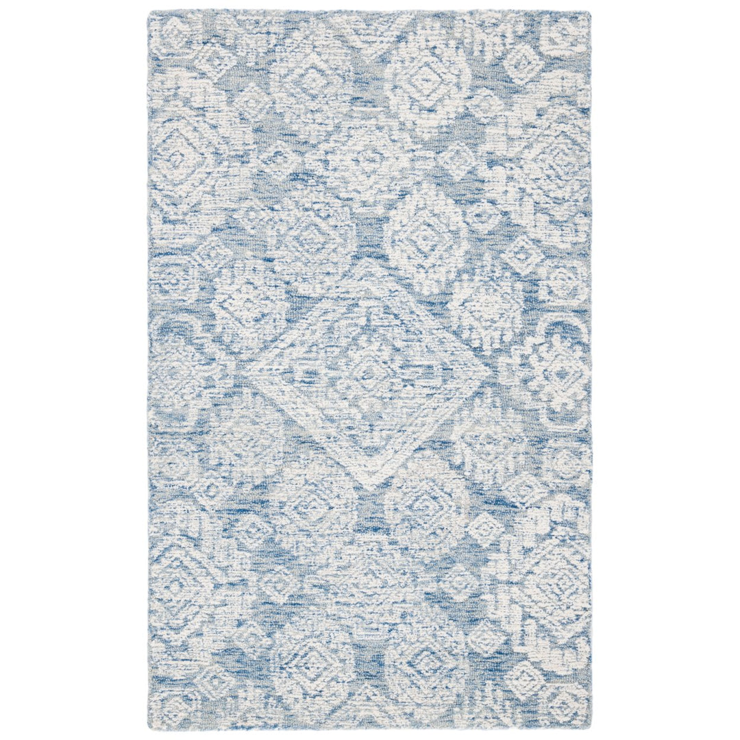 SAFAVIEH Metro MET987M Handmade Blue / Ivory Rug Image 1