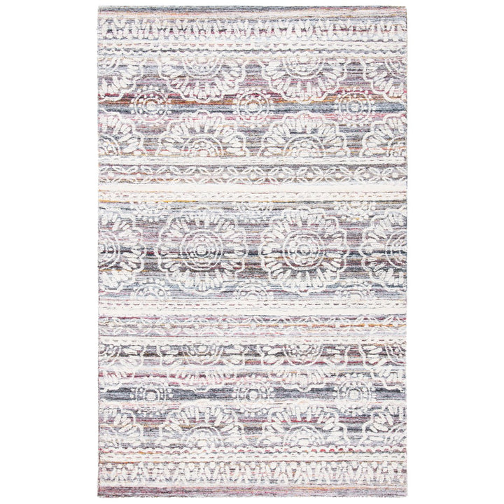 SAFAVIEH Metro Collection MET910Q Handmade Red/Ivory Rug Image 1