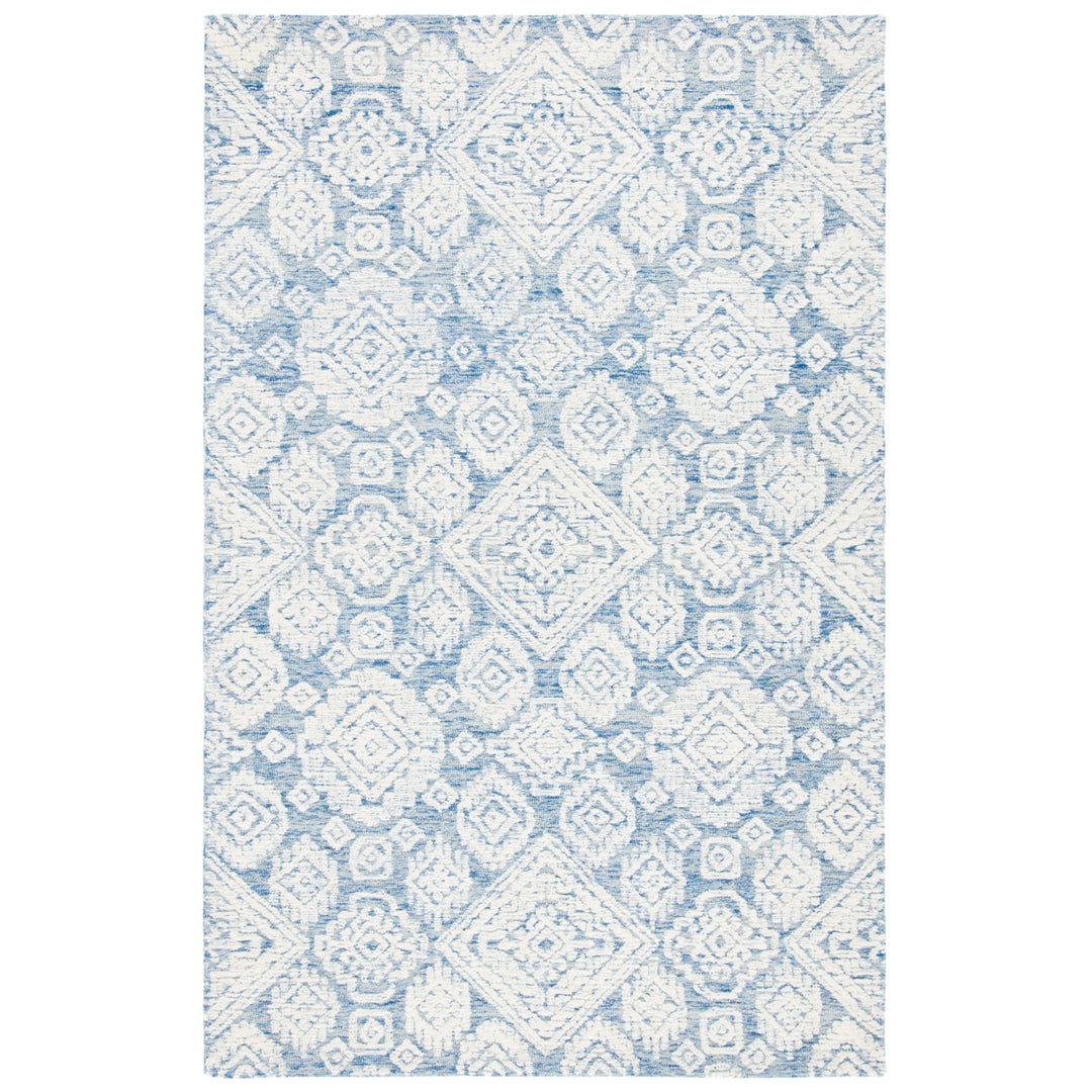 SAFAVIEH Metro MET987M Handmade Blue / Ivory Rug Image 4