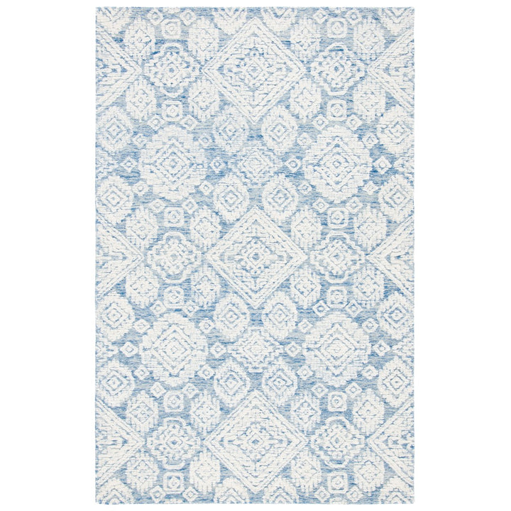 SAFAVIEH Metro MET987M Handmade Blue / Ivory Rug Image 1