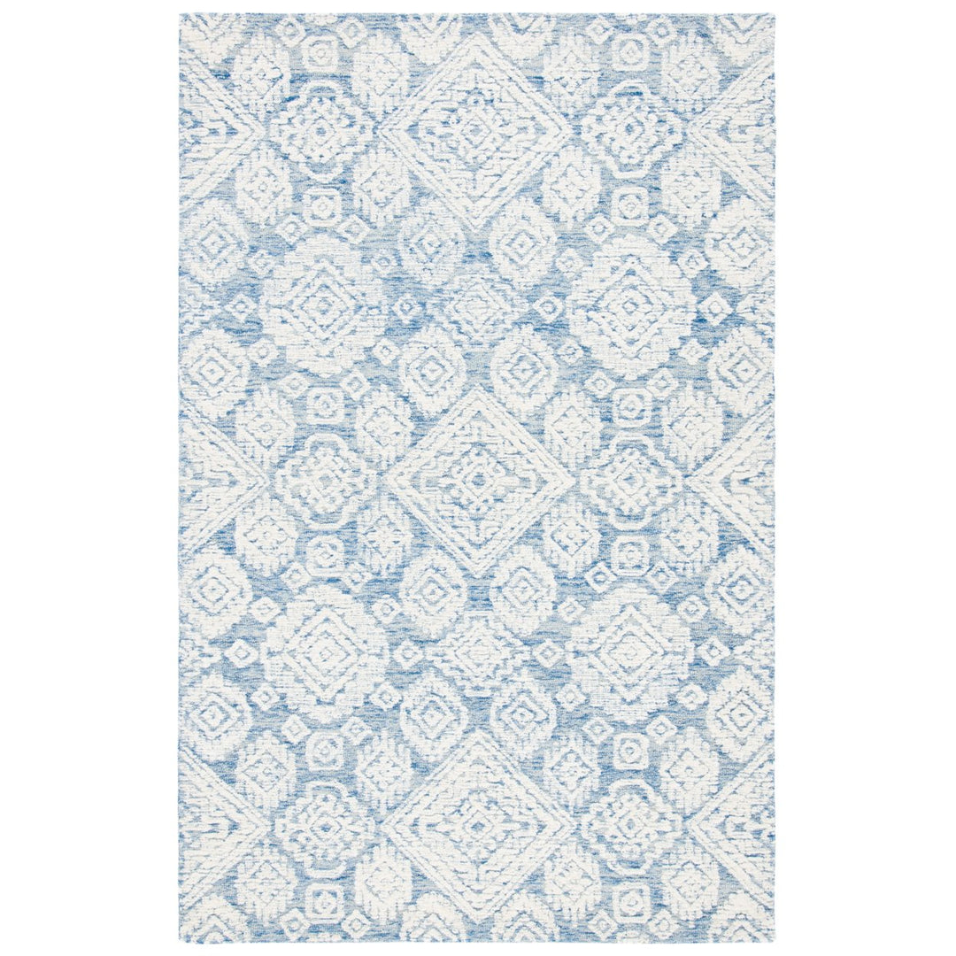 SAFAVIEH Metro MET987M Handmade Blue / Ivory Rug Image 1