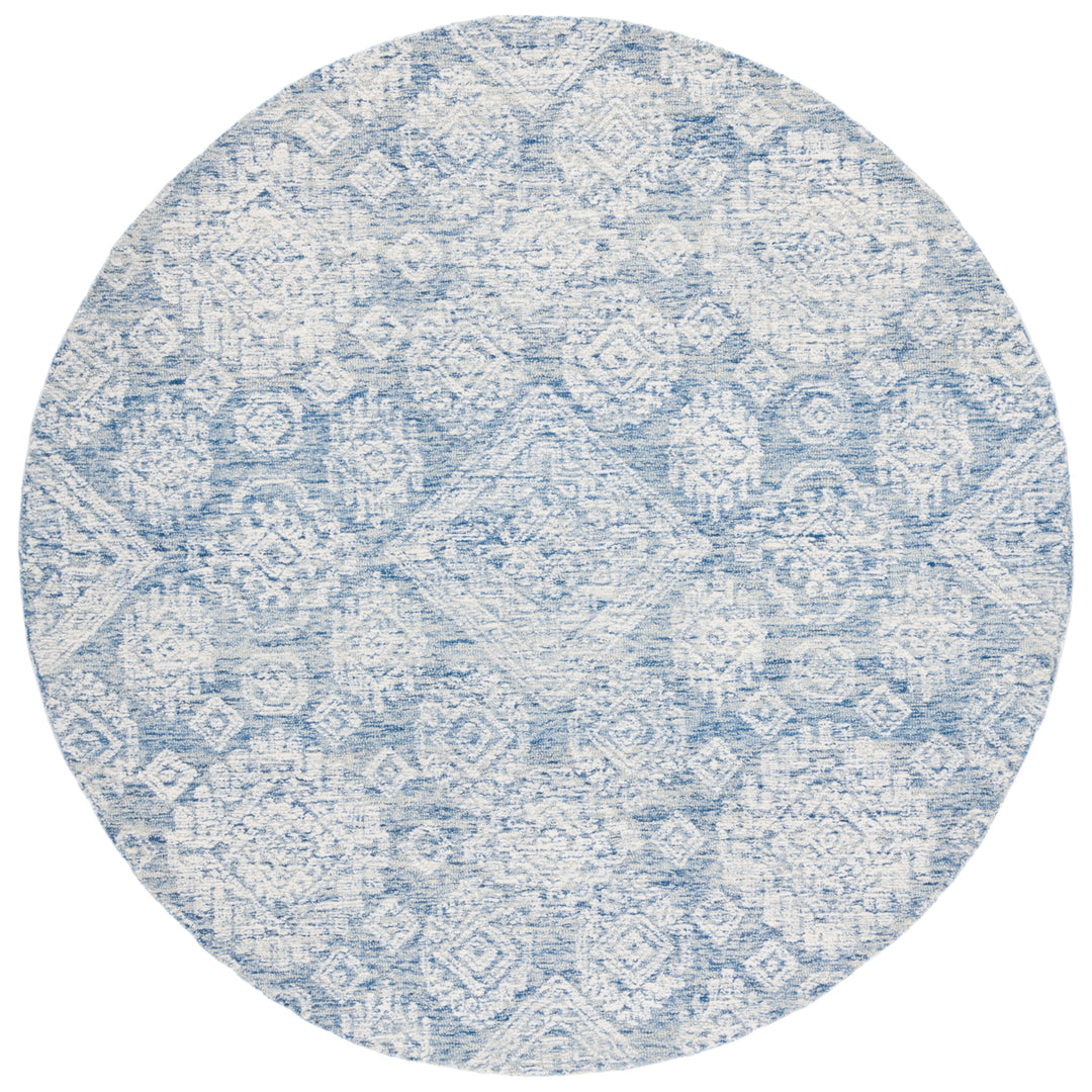 SAFAVIEH Metro MET987M Handmade Blue / Ivory Rug Image 6