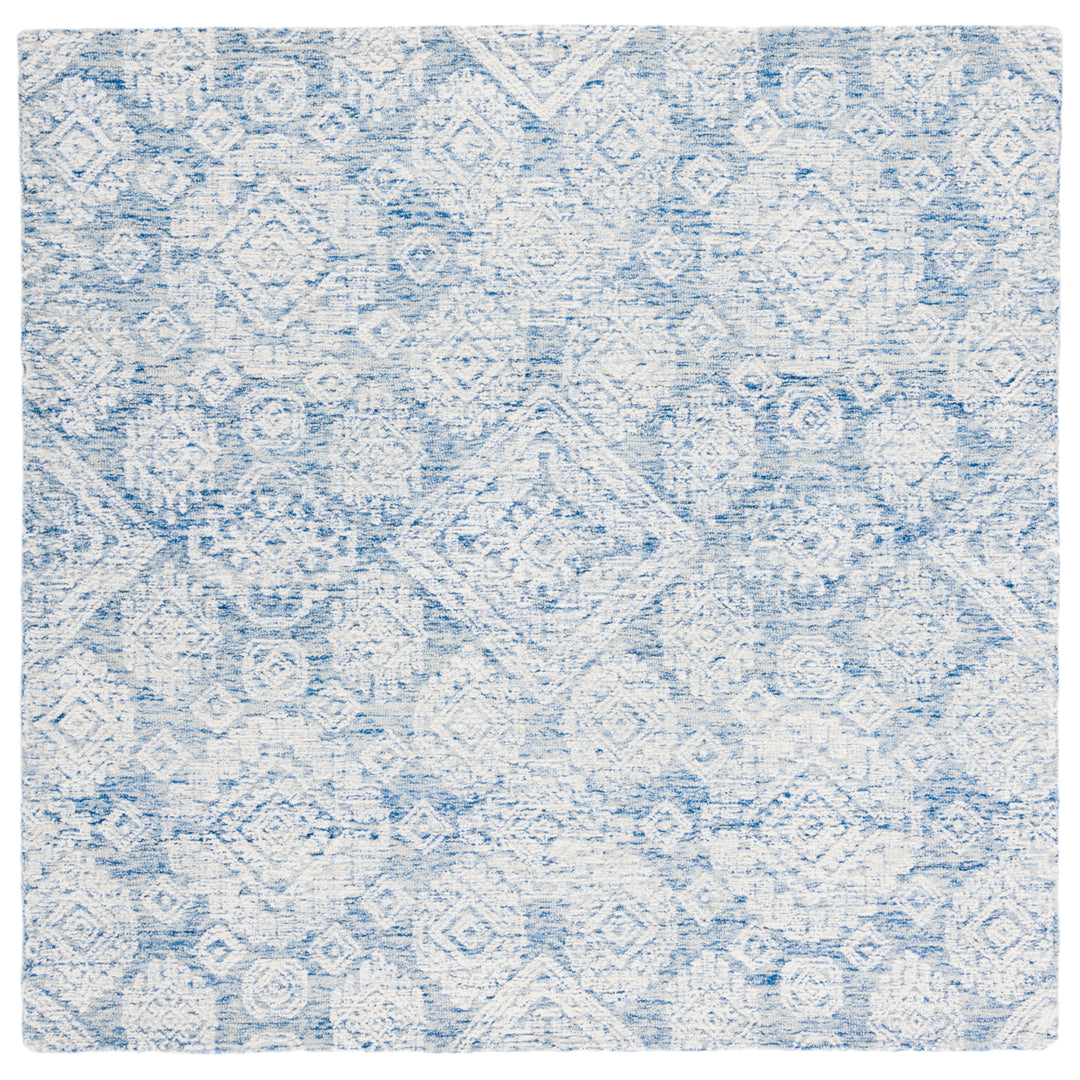 SAFAVIEH Metro MET987M Handmade Blue / Ivory Rug Image 7