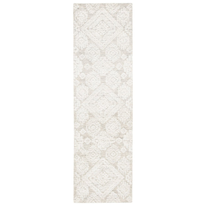 SAFAVIEH Metro MET987T Handmade Light Brown / Ivory Rug Image 1