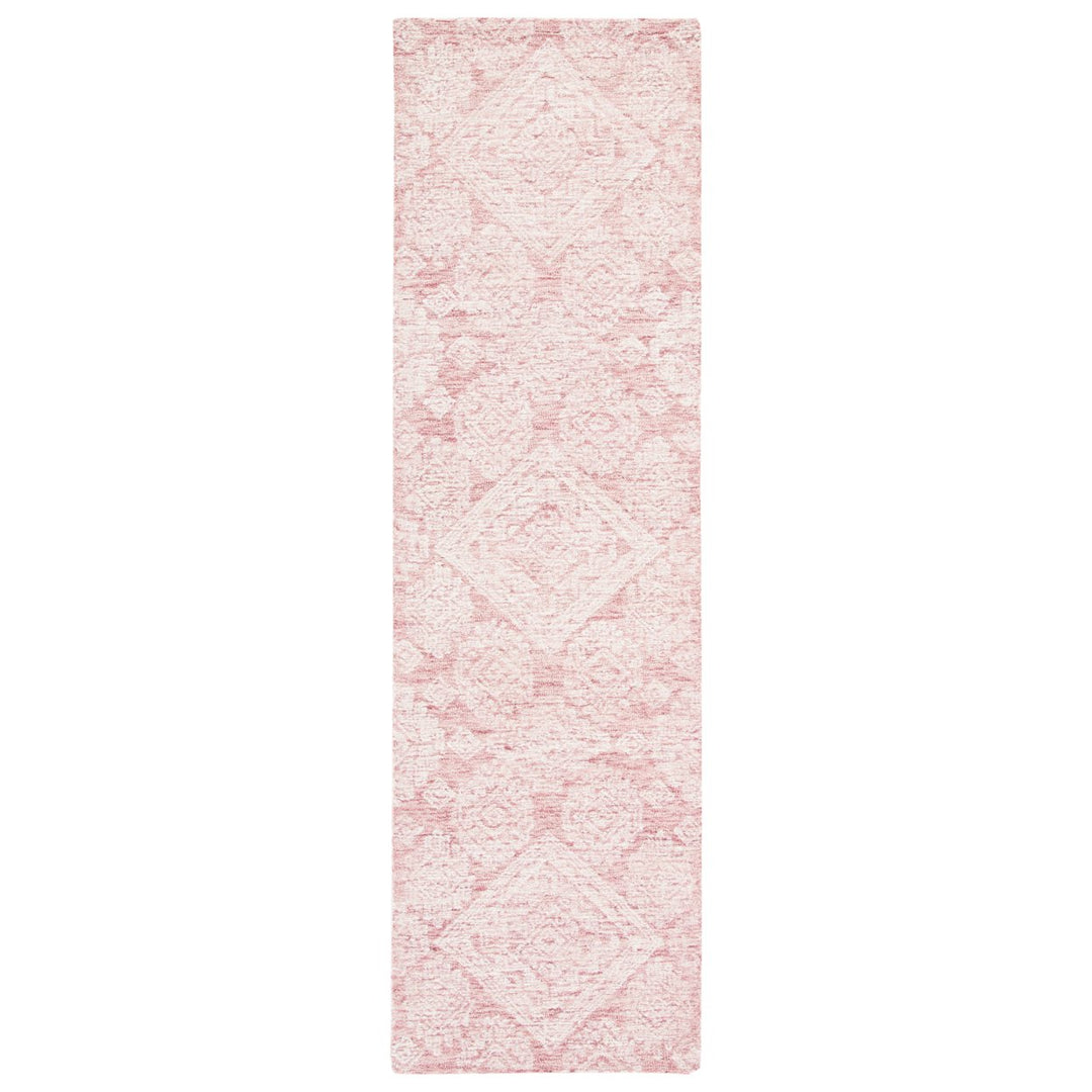 SAFAVIEH Metro MET987U Handmade Dark Pink / Ivory Rug Image 1