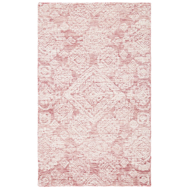 SAFAVIEH Metro MET987U Handmade Dark Pink / Ivory Rug Image 1