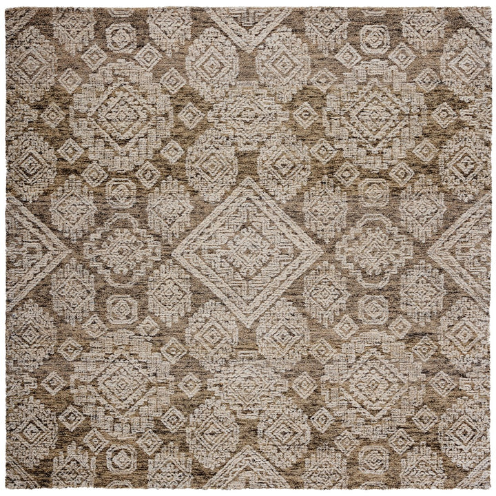 SAFAVIEH Metro MET987T Handmade Light Brown / Ivory Rug Image 1