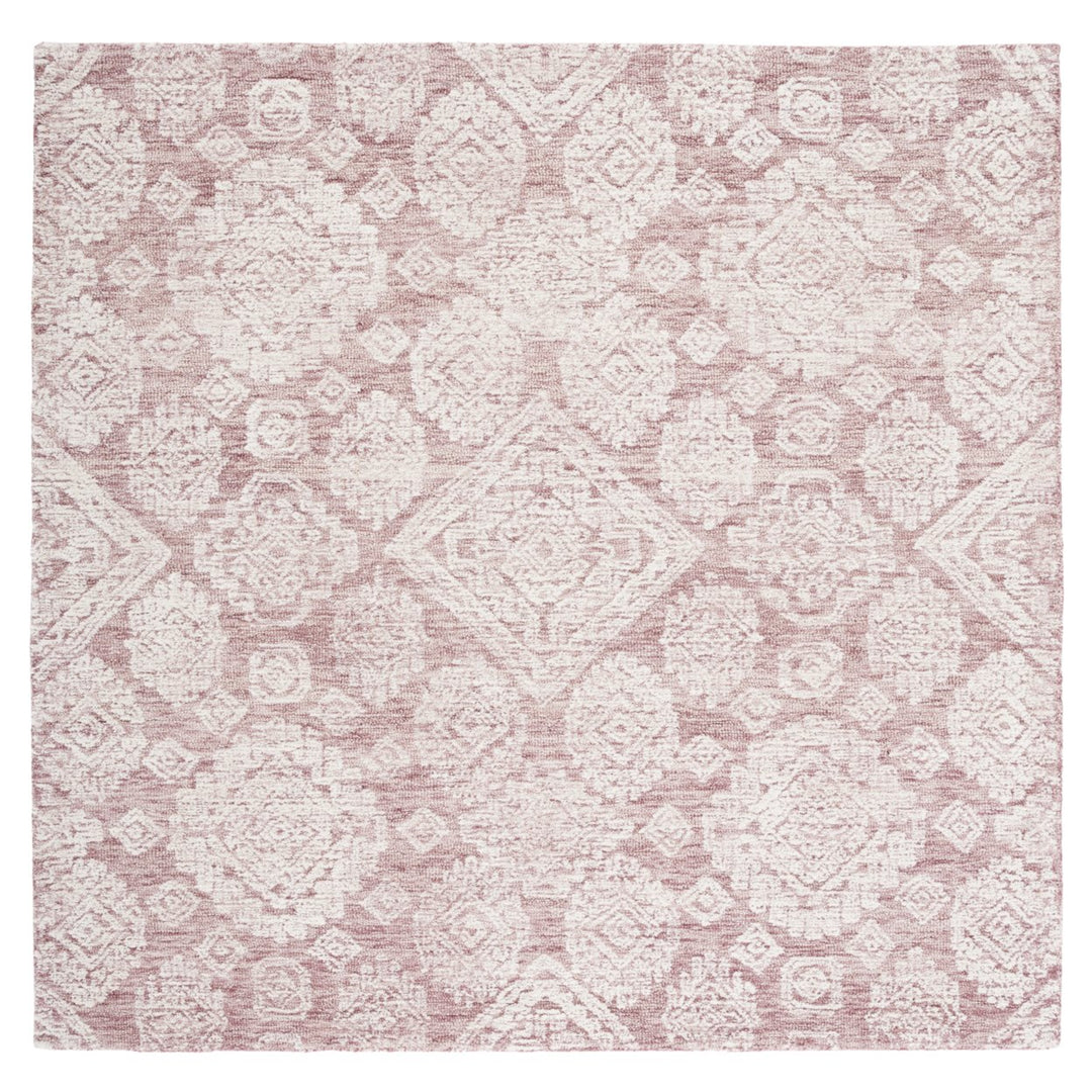 SAFAVIEH Metro MET987U Handmade Dark Pink / Ivory Rug Image 1