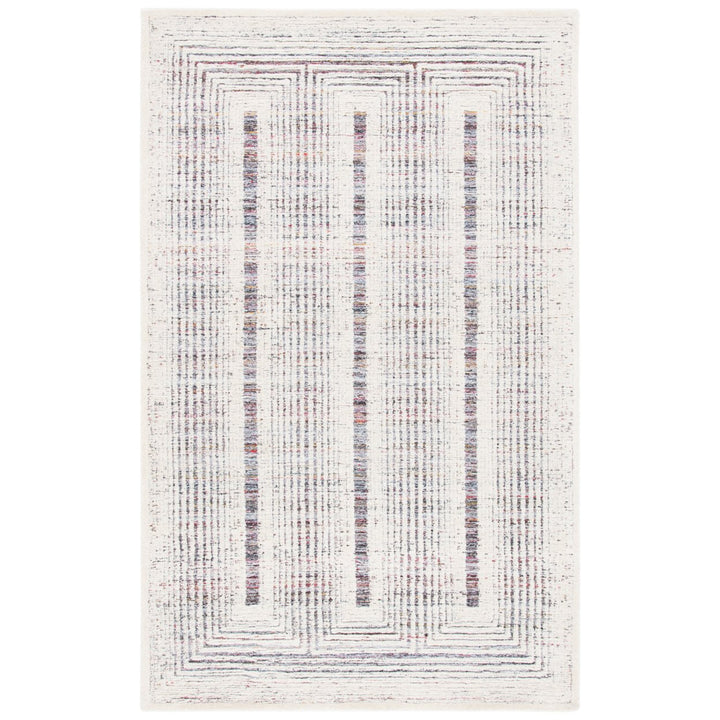 SAFAVIEH Metro Collection MET991Q Handmade Red/Ivory Rug Image 1