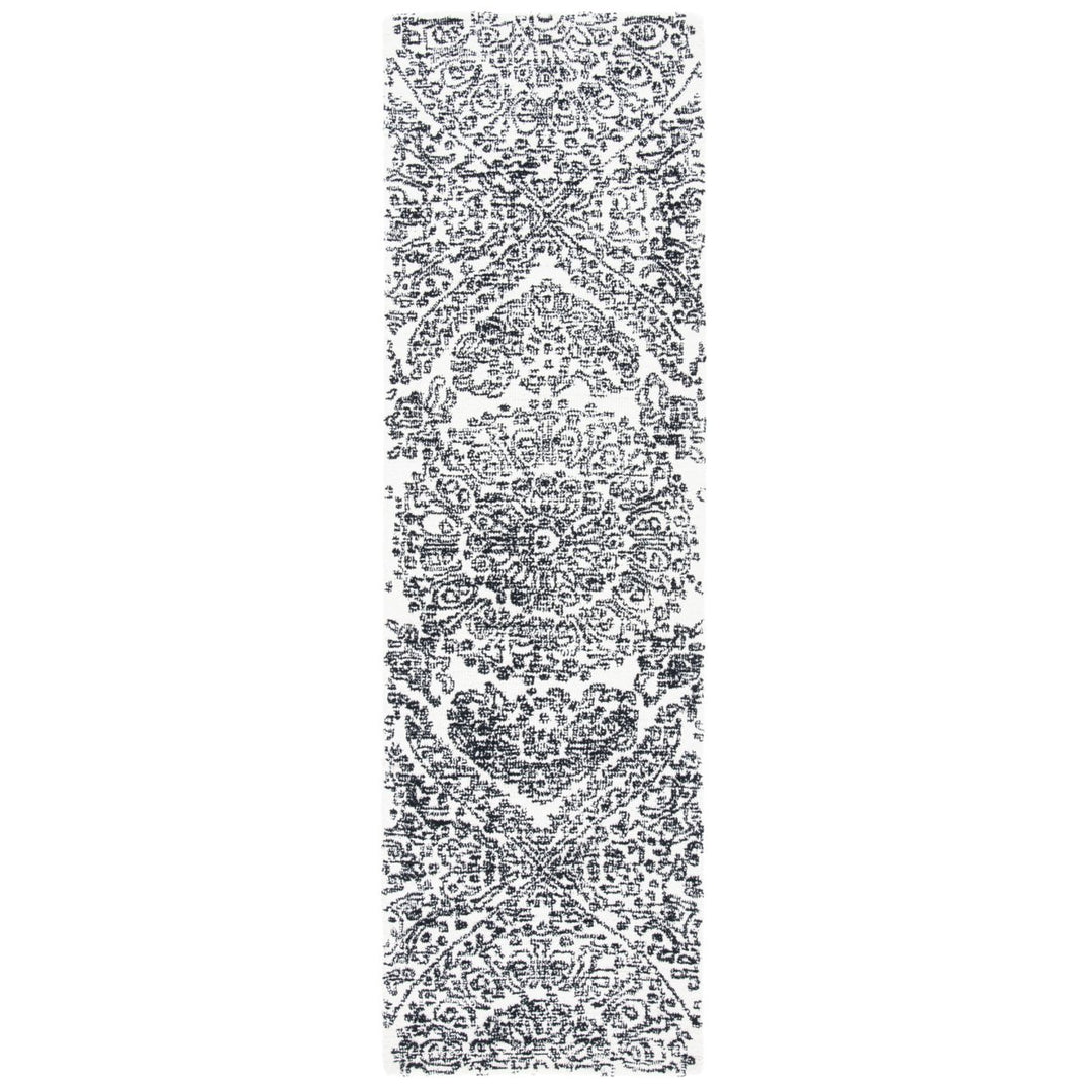 SAFAVIEH Metro MET993A Handmade Ivory / Black Rug Image 1