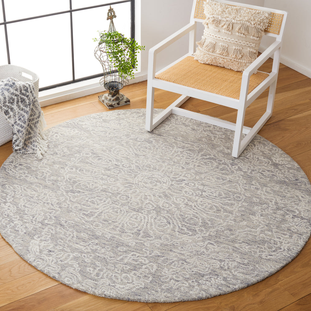 SAFAVIEH Metro MET993F Handmade Grey / Ivory Rug Image 2