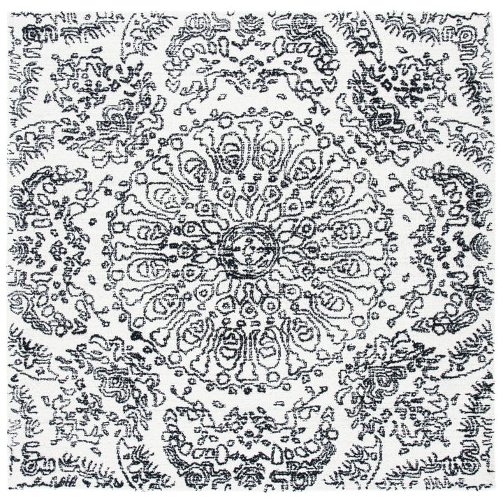 SAFAVIEH Metro MET993A Handmade Ivory / Black Rug Image 1