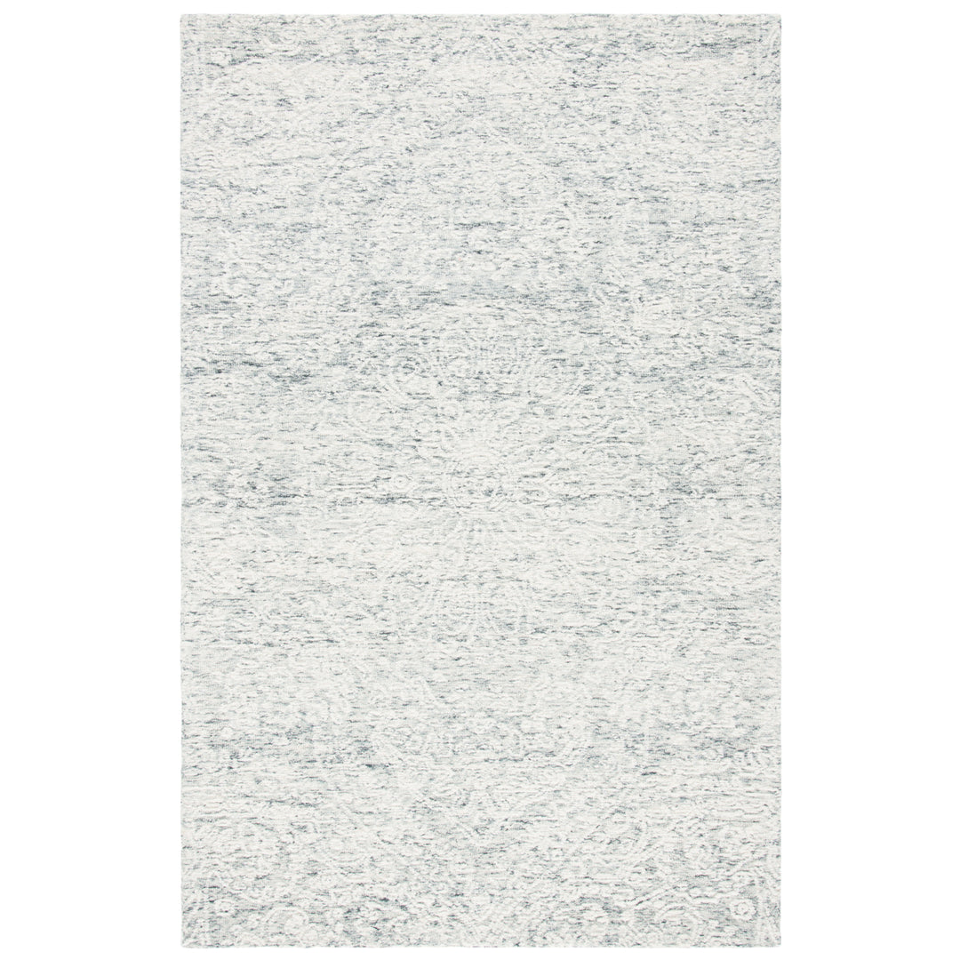 SAFAVIEH Metro MET993H Handmade Dark Grey / Ivory Rug Image 4